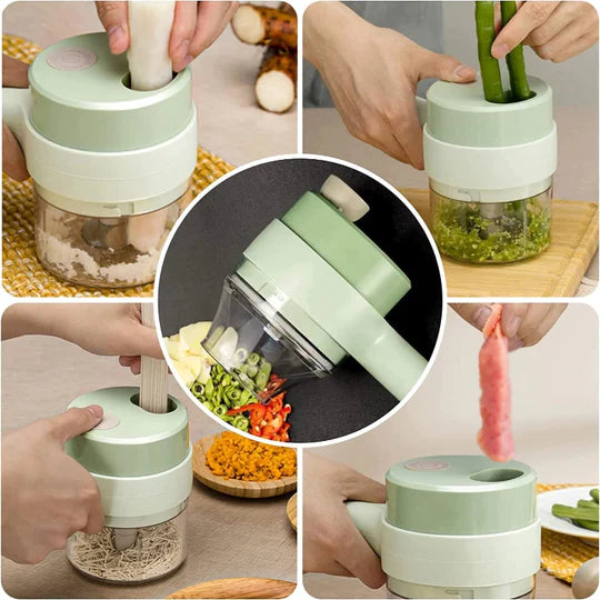 Discover the Ultimate Kitchen Tool: The 2 In 1 Multi-Functional Electric Handheld Cooking Hammer Food Chopper