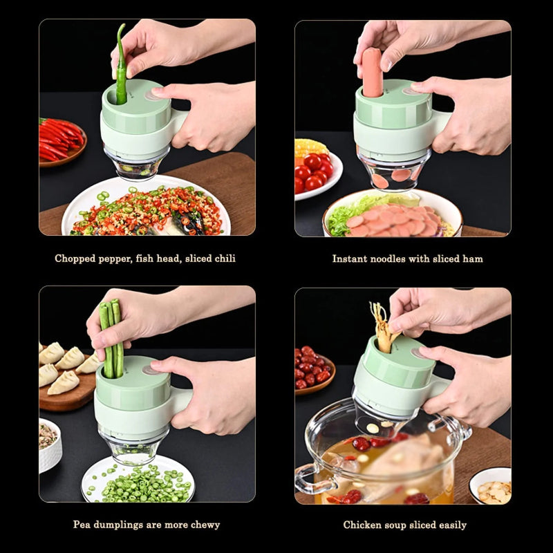 2 In 1 Multi-Functional Electric Handheld Cooking Hammer Food Chopper