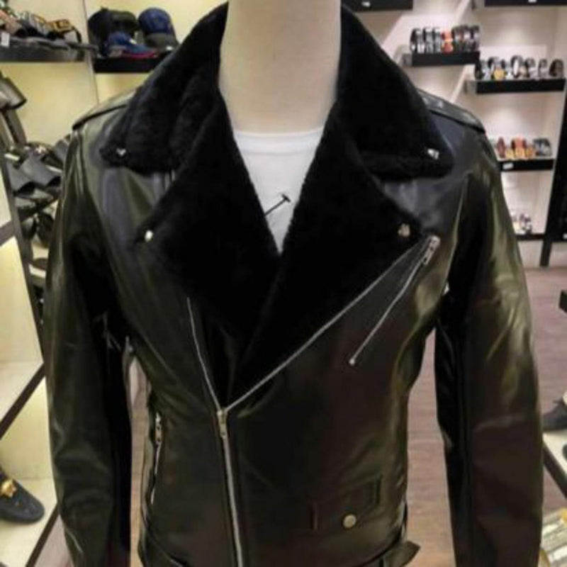 Rev Up Your Look with Forever Trend's Men’s Biker Style Leather Jacket