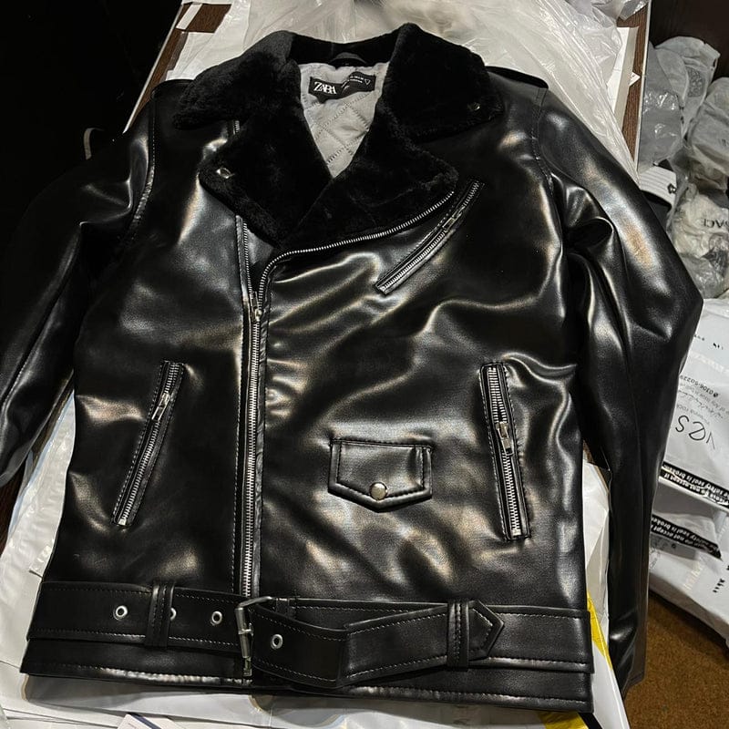 Rev Up Your Look with Forever Trend's Men’s Biker Style Leather Jacket