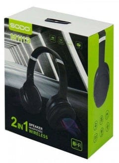 SODO MH-13 Wireless Headphones & Speaker 2-in-1 - HiFi Stereo Sound with Bluetooth-Compatible 5.1