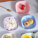 10pcs Plates Set With Holder (Random Colours)