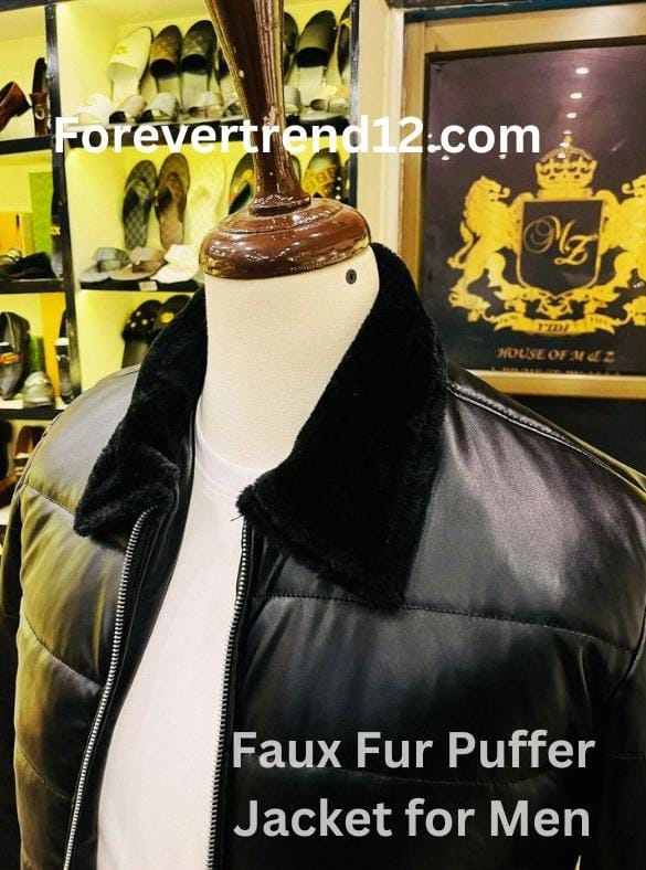 Elevate Your Winter Look with the New Fashion Faux Fur Puffer Jacket for Men