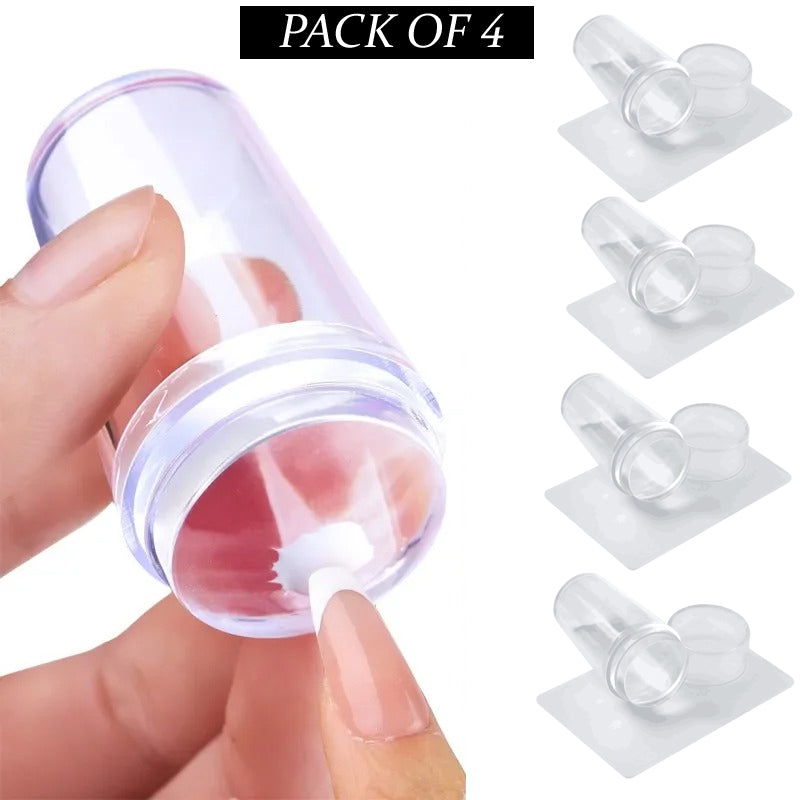 Pack Of 4 French Nails Silicone Stamp Eco-Friendly Nail Art Tool